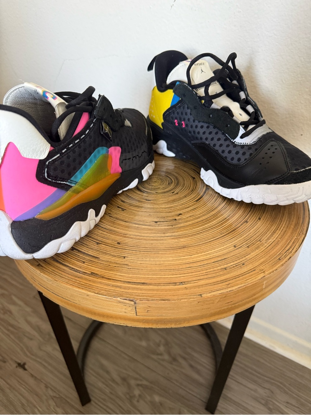 Nike Air Jordan Delta 2 SP Black and White base with Vibrant multicolor - Picture 1 of 8